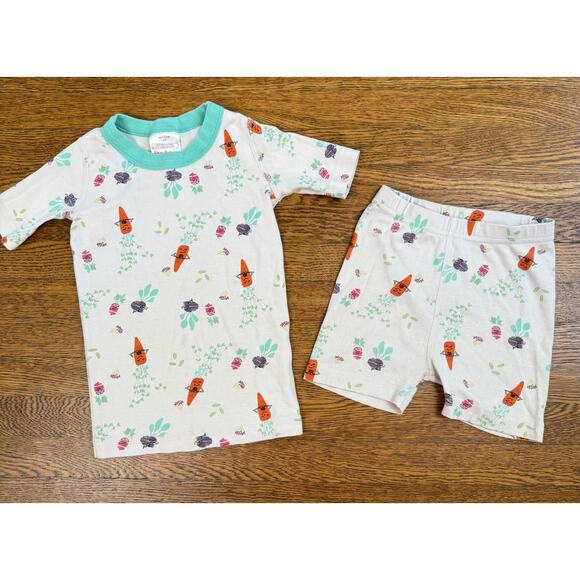 Hanna Andersson Girls' Veggie Print Short John Pajama Size 5 - Picture 1 of 6